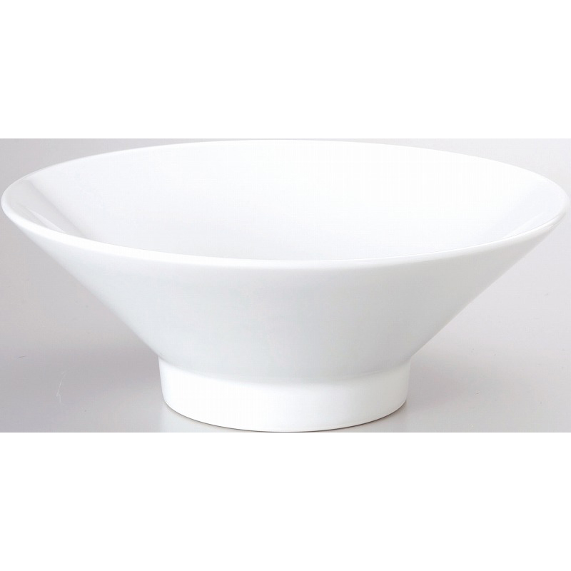 白中華 切立高台25cm丼 （名入れ対応・オリジナルどんぶり作成）【10
