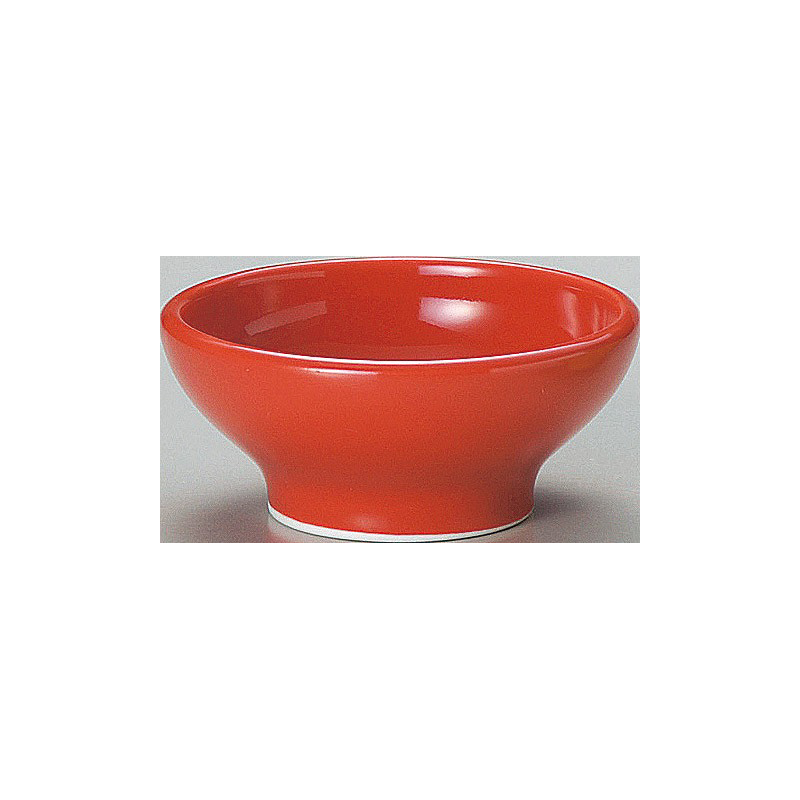 10cm丼 赤 （名入れ対応・オリジナルどんぶり作成）【12-101-13